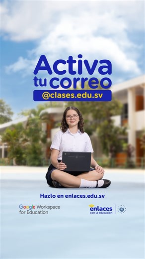 💻 Activa tu cuenta clases.edu.sv y comienza a disfrutar de todas las herramientas que Google Workspace for Education tiene para ti. 🌐 Ingresa a https://www.enlaces.edu.sv/servicios/ y lleva tu aprendizaje al siguiente nivel con recursos creados especialmente para apoyar tu formación académica. 🌟 Con nuestra guía paso a paso, hacerlo es muy fácil. 🙌 #EnlacesConLaEducación | Ministerio de Educación