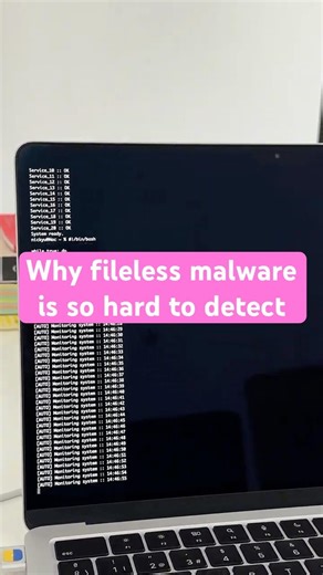 🚨 What is fileless malware — and why is it so dangerous? #shorts