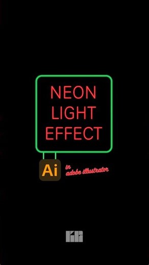 Neon Light Effect in Adobe Illustrator 🔥