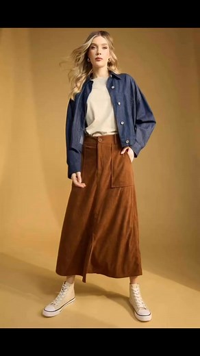 The Nashville Skirt is a key piece for your transeasonal wardrobe, offering a high-rise design with a functional fly and rectangular patch pockets for a polished, modern feel. A centre front vent introduces a playful detail, while the corduroy fabric lends an urban, rustic charm. In a flattering column shape with belt loops, this maxi skirt can be styled to suit any occasion. Create the perfect off-duty look by styling it with a denim jacket and sneakers or loafers.https://flyingsaucers.nz | Fly