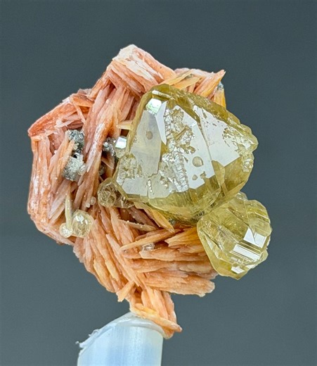 Gemmy Golden Cerussite With Orange Barite and Microgalena in Perfect Conditions - Etsy
