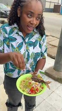 Selling attieke Garba in Ivory Coast #food