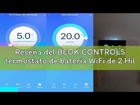 Reseña del BEOK CONTROLS termostato de batería WiFi de 2 Hilo para Control de calderas de Gas Termos