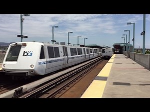 Bay Area Rapid Transit [BART] Mid-Day Trains @ West Oakland Station [7/20/15]