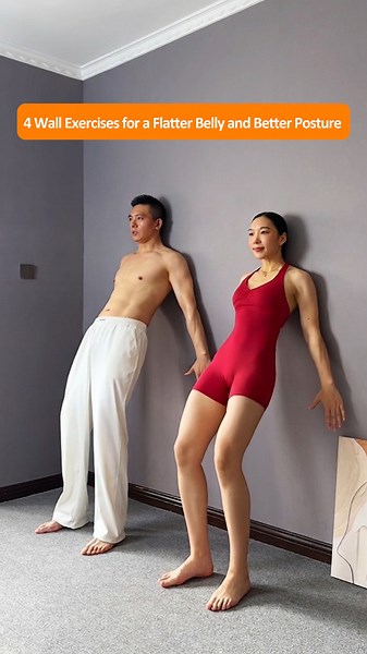 4 Simple Wall Exercises You Can Do at Home for a Flatter Belly and More Sculpted Body