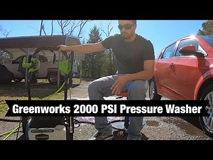 Greenworks 2000 PSI Pressure Washer Review | Great For Auto Detailing!