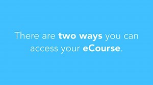 eCourses: How to log in