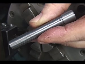 Carriage Stop Spindle Part One, Turning the Diameter and Cutting the Thread