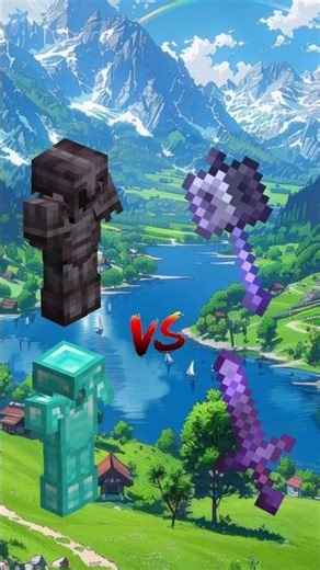 Minecraft armours vs all weapons #minecraft #shortsfeed #shorts #trending #viral