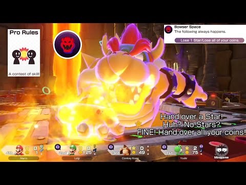 Bowser Spaces Compliation 8(Pro Rules) #marioparty #supermariopartyjamboree