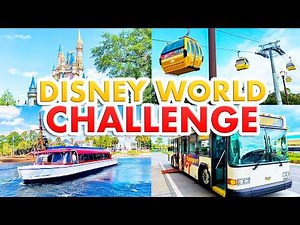 I Must Do ALL Transportation in Disney World in ONE DAY -- Skyliner, Monorail, Boat & Bus CHALLENGE