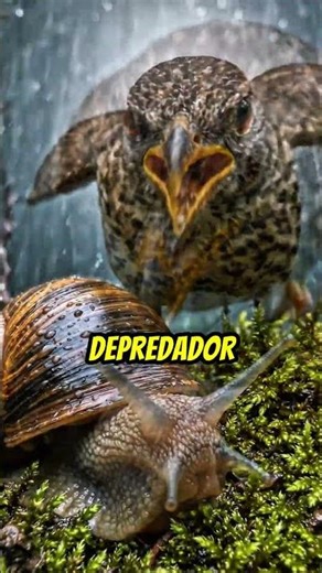este caracol sobrevivio a todo para llegar aqui 🐌🌧️