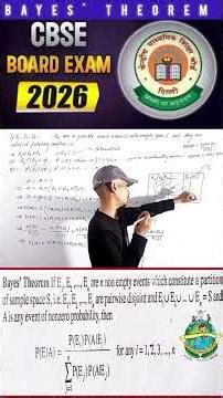 Derivation of Bayes' theorem | #mathsbyashishsir #maths #education