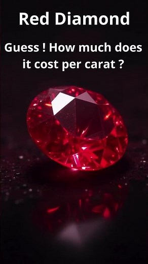 "The World’s Most Expensive Diamond? Meet the $2M Red Marvel! ❤️"