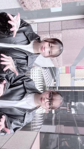 SHEINのレザージャケット優勝！#おすすめ #fyp #福岡 #双子コーデ