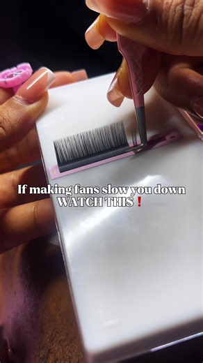 Create Lash Fans Instantly Using the Pinching Method