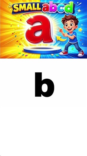 small abcd | Lowercase Alphabet for Kids 🔤