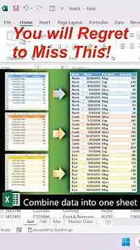 Combine Multiple Excel Sheets into One Dynamic Master Sheet | Watch How It Updates Automatically!