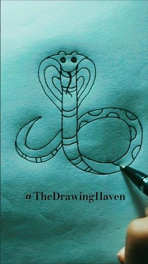 Simple Snake Drawing | Snake Drawing Art for kids Hub | How to draw Snake #thedrawinghaven #adley