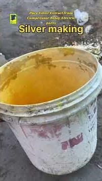 How to get pure silver from compressor relays #silver #relay #jewellery #shorts