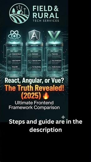 React, Angular, or Vue? The Truth Revealed! (2025) Ultimate Frontend Framework Comparison