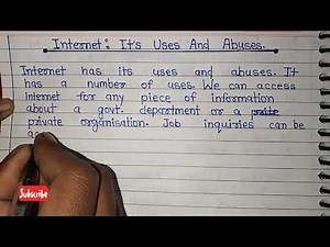 internet: Its uses and Abuses Paragraph || internet and its uses
