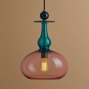 Handcrafted Glass Pendant Light – Modern Blown Glass Shade - Etsy