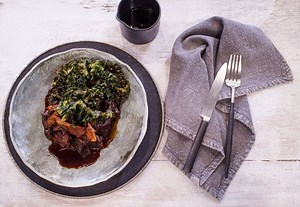 Watch executive chef from Oakridge Winery, Matt Stone, use a combination of Miele's intuitive appliances, including our new TwoInOne induction cooktop with integrated extractor, to create a delicious meal of beef cheeks, kale and wild mushrooms. View recipe here: https://goo.gl/Ggg1An | Miele