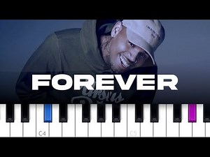 Chris Brown - Forever (piano tutorial)