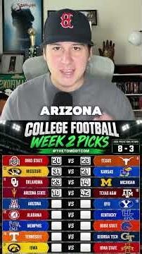 Week 2 College Football Predictions #collegefootball #cfb #picks #michigan #texas