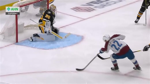 Tristan Jarry with a Spectacular Goalie Save from Pittsburgh Penguins vs. Colorado Avalanche