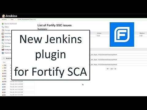 Jenkins Plugin for Fortify SCA/SSC to automatically upload projects (2019)