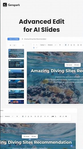 🎯 AI Slides - Advanced Edit for AI Slides