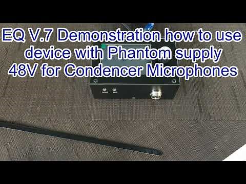 How to setup Phantom Supply 48V for Condencer Microphones