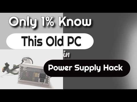 Only 1% Know This Old PC Power Supply Hack😱