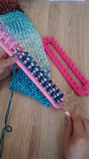 Knitting loom for beginners step by step #knitting #scarf #crochet
