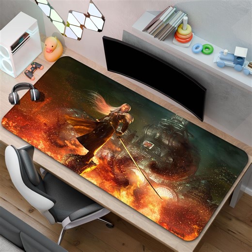 Final Fantasy VII Mouse Pad | Sephiroth Desk Mat | A Gift for Gamers