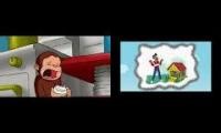 Mix of 2 videos from youtube : Curious George Crying