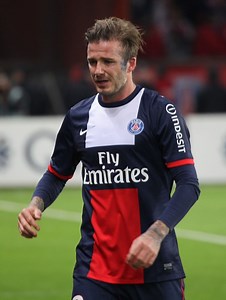 David Beckham en pleurs lors de son dernier match de soccer professionnel - Hollywoodpq.com