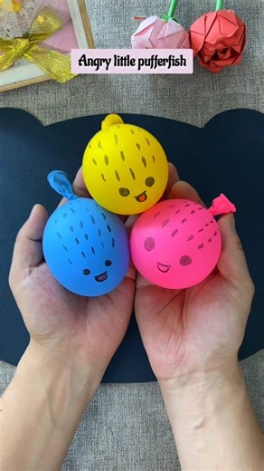 The angry little pufferfish science experiment craft, play with the kids 🎉🐠🎊 | Art, Crafts and Journals