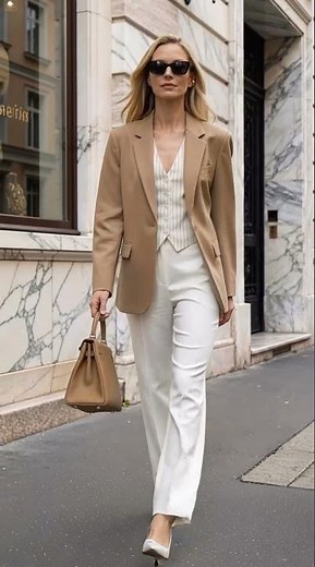 🤎6 Ways to style Khaki Blazer in Spring✨Easy outfit ideas for work and weekend.