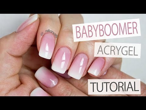 How to: Perfect Baby Boomer Nails - French Ombre With AcryGel Tutorial
