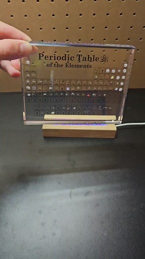 Cool Science Find #8 - Periodic Table Display w/ Real Elements. Obviously, not all elements are contained, especially not radioactive ones. #Science #coolgifts #displays #periodictable #elements #funsciencefinds #coolsciencefinds