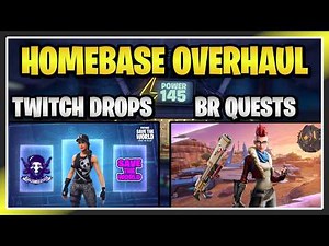 STW IS FREE TO PLAY, HOMEBASE UPDATE, TWITCH DROPS, BR x STW CROSSOVER QUESTLINE