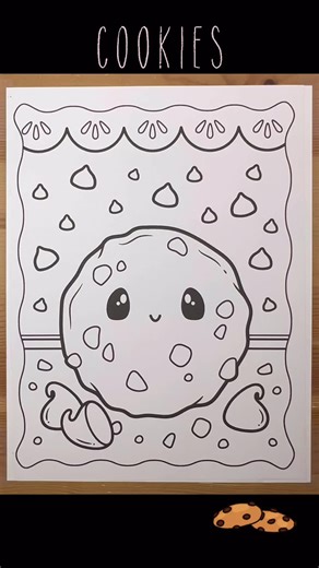 KAWAII COOKIES 🍪💕 #color #colors #coloring #colorful #coloringbook #coloringpages #glitter #glittergelpens #gelpens #glitterpens #glittercoloring #gelpencoloring #sparkly #sparkle #relax #relaxation #relaxing #calm #calming #soothe #soothing #satisfying #enjoy #viral #tiktok #fyp #momsoftiktok #art #markers #cookies #cute #kawaii #anime #food #yummy #kids