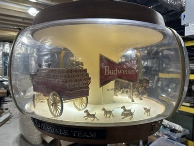 Vintage 1960s Original Budweiser Motion Carousel World Champion Clydesdale Team | eBay