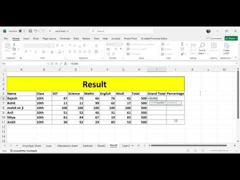 How to apply percentage formula in Excel 🎯📈 #excel #mstechtricks #microsoftexcel #exceltips