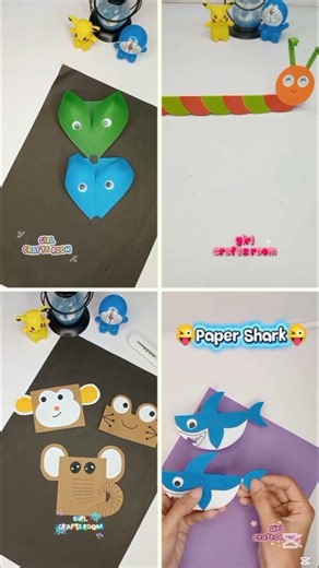 😍4 Creative Crafts😍 #shorts #trendingshorts #viralshorts #diy #craft #papercraft #magic #funny