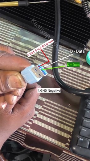 USB data cable information wire connection डाटा केबल #shorts