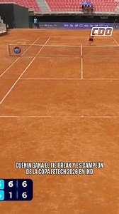 LA COPA SE VA A FRANCIA🏆🇫🇷 El francés Sean Cuenin se proclamó campeón del segundo M25 Santiago Copa Fetech 2026 by IND tras llevarse el tie break (7-4) y ganar la final en dos sets (6-1 y 7-6) ante el nacional Matías Soto🎾 #TenisxCDO #CDOelCanalDeTodosLosDeportes | CDO - Canal del Deporte Olímpico